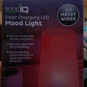 New in Box Sonic IQ LED color changing mood light